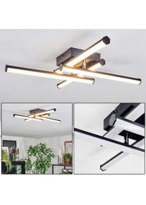 hofstein Fenol Taklampa LED Krom, Svart, 1-ljusk&auml;llor