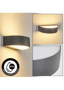 hofstein Duron v&auml;gglampa utomhus, Up & Down Lampa, V&auml;gglampa LED Antracit, 1-ljusk&auml;llor