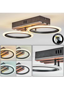 hofstein Galen Taklampa LED tr&auml;optik, Svart, 1-ljusk&auml;llor