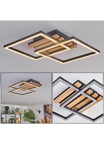 hofstein Rivano Taklampa LED Krom, tr&auml;optik, Svart, 1-ljusk&auml;llor