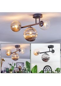 hofstein Chehalis Taklampa, kullampa Amber, Klart, R&ouml;kf&auml;rger, 3-ljusk&auml;llor