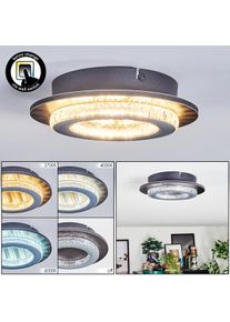 hofstein Lidor Taklampa LED Gr&aring;tt, Svart, 1-ljusk&auml;llor