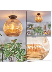 hofstein Ripoll Taklampa, kullampa Amber, 1-ljusk&auml;llor