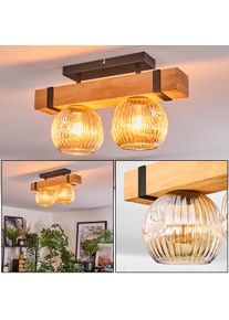 hofstein Sernadelo Taklampa, kullampa Naturf&auml;rger, Svart, 2-ljusk&auml;llor