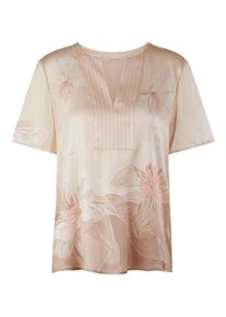 Marc Cain - Bluse mit Rundhals-Ausschnitt, ros&eacute;, Gr. 44, Seide