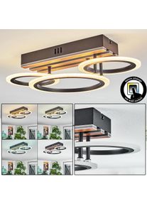 hofstein Galen Taklampa LED tr&auml;optik, Svart, 1-ljusk&auml;llor