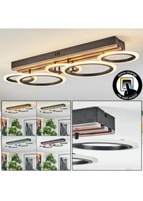 hofstein Galen Taklampa LED tr&auml;optik, Svart, 1-ljusk&auml;llor