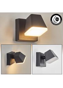 hofstein Fanel Wandlamp voor buiten, Wandlamp, Muurspot LED Antraciet, 1-licht