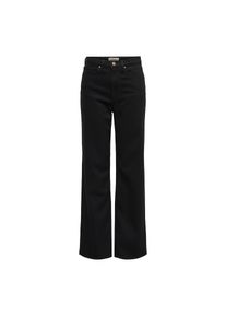 Only, Damen, High-waist-Jeans &raquo;ONLJUICY HW WIDE DNM MAE280 NOOS&laquo;, Black, L&auml;nge 32, 31 -L&auml;nge 32, Black, Wide Fit Jeans von Only