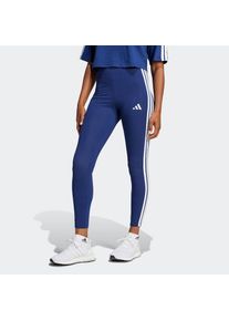 adidas Sportswear, Damen, Trainingstights &raquo;W 3S SJ LEG&laquo; sportlicher Look mit 3-Streifen, aus Baumwolle und Elasthan, Dark Blue / White, N-Gr, S -N-Gr,