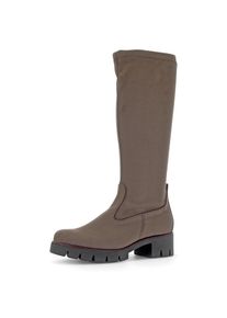 Gabor, Damen, Stiefel , Blockabsatz, Plateau, Langschaftstiefel, mit XS-Stretch-Schaft, taupe, 41, taupe, Stiefel mit Gabor Best Fitting Funktion