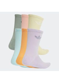 adidas originals, Damen, Sportsocken &raquo;TR CREW S 6P&laquo; 6 Paar tlg. f&uuml;r Laufen, 6er-Pack, mit Trefoil Logo, wadenlang, Silver Green/Glow Pink/Powder 
