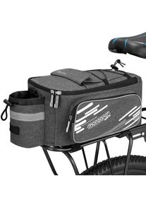 Monzana Fietstas Grijs 30x23x15cm Bagagedrager