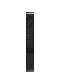 Bluebuilt Milanees Bandje Zwart voor Apple Watch 44/45/46 mm (BBSMWAP014) (Metall), Uhrenarmband, Schwarz