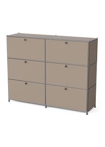 Tchibo - &raquo;Cn3&laquo; f&eacute;m kom&oacute;d, 6 leny&iacute;l&oacute; ajt&oacute;val, sz&uuml;rk&eacute;sbarna