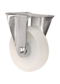 Tecwerk, M&ouml;belrollen, Bockrolle Rad-&Oslash; 125 mm Tragf&auml;higkeit 200 kg Polyamid Platte L105xB80 mm