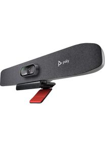 Poly Studio R30 USB Video Bar No Radio GSA/TAA, Konferenzger&auml;t, Weiss, Grau