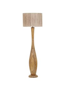 Trio, Stehlampe, TOBA - Vloerlamp - Natuurlijk - excl. 1x E27 4 W - Voetschakelaar (E27)