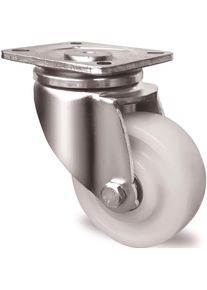 Tecwerk, M&ouml;belrollen, Schwerlast-Lenkrolle Rad-&Oslash; 100 mm Tragf&auml;higkeit 500 kg Kunststoff Platte L100xB85 mm Farbe Rolle...