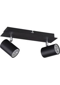 Kanlux, Wandleuchte + Deckenleuchte, Wand-Deckenleuchte EVALO GU10 Schwarz 2x 35693 (GU10)