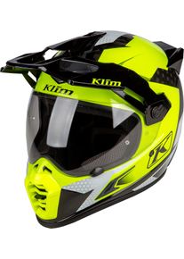 Klim Krios Pro ECE/DOT Charger, adventure helmet , color: Neon-Yellow/Black/Grey , size: M