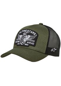 Alpinestars Heritage Patch Trucker, czapka , kolor: Ciemnozielony/Czarny , rozmiar: Jeden Rozmiar