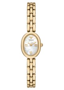 Emporio Armani Kvinnor Analog klocka guld / p&auml;rlvit Storlek One Size