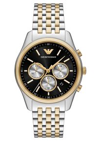 Emporio Armani M&auml;n Analog klocka guld / svart / silver Storlek One Size