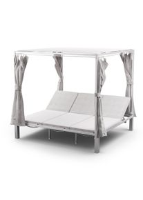 Blumfeldt Eremitage Triple trojit&eacute; ležadlo, ochrana pred slnkom, až pre 3 osoby, hlin&iacute;kov&yacute; r&aacute;m, odoln&eacute; voči poveternostn&yacute;m vplyvom