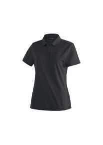 Maier Sports, Damen, Funktionsshirt &raquo;Ulrike&laquo; Damen Polo, pique Poloshirt, schnelltrocknendes Outdoor-Shirt, schwarz, 34, schwarz, Funktionales 