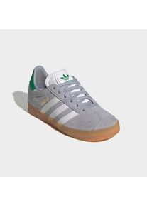 adidas originals, Herren, Sneaker &raquo;GAZELLE&laquo; f&uuml;r Kinder, Halo Silver / Cloud White / Green, 34, Eine originalgetreue Neuauflage der Gazelle von 1991 