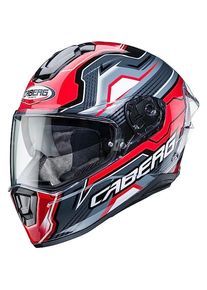 CABERG, Motorradhelm, Drift Evo LB29 Helm (Black/Grey/Red,L (59/60)) (59 - 60 cm, L)