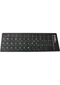 NO NAME Sticker Keyboard Blck Lt/Ru Letters, Tablet Tastatur, Schwarz
