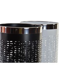 DKD Home Decor, Regenschirmst&auml;nder, Umbrella stand 23 x 50 cm White Black Steel 23 x 23 x 50 cm (2 Units) (23 x 23 x 50 cm)