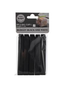 Okko Bag clip, plastic, Lebensmittelverpackung, Schwarz