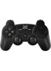Two Dots Playstation - PS3 "Pro Pad3" (PS3), Gaming Controller, Schwarz