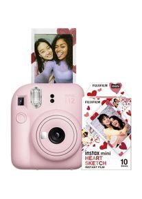 Fujifilm Instax Mini 12 Blossom Pink Bundle, Sofortbildkamera, Rosa