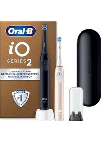 Oral-B, Elektrische Zahnb&uuml;rste, OralB iO Series 2 Electric Toothbrush DUO Pack Night BlackCalm Pink
