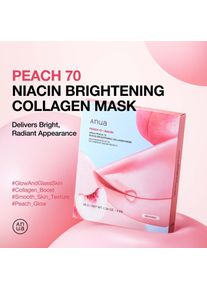 Anua, Gesichtsmaske, Peach 70 Niacin Brightening Collagen Mask