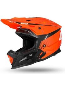 Ufo Plast, Motorradhelm, Helm Echus oranje/zwart L (58 - 60 cm, L)