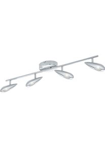 Eglo, Wandleuchte + Deckenleuchte, 95753 Pedregal LED Deckenlampe 4x3,3W Stahl Chrom