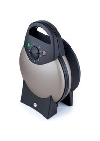 Wilfa Dobbelt non-stick belaegning - Signallampe og lyd - Inkl. doseringsske, Waffeleisen, Schwarz, Grau