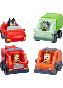 Moose Bluey Auto Mini Racers assortiert, 4-fach assortiert, 1 Fahrzeug, Figur, ab 3 Jahren