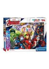 Clementoni Brilliant Puzzle Marvel Superheroes 104st. Boden