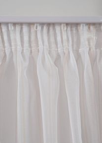 bonprix Perdea cu dungi (1 buc.), bej, &Icirc;/Lă: 175/140 cm