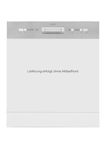 Exquisit teilintegrierbarer Geschirrsp&uuml;ler &raquo;EGSP6012-EB-030E inox&laquo; 12 Ma&szlig;gedecke Teilintegriert, 12 Ma&szlig;gedecke &ndash; effizient mit 4 Programmen & Timer