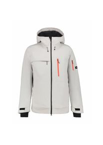 Icepeak Skijacke &raquo;H SKIJACKE CALE&laquo; mit Kapuze wind- und wasserdicht, atmungsaktiv, mit Rei&szlig;verschlusstaschen grau, Gr&ouml;&szlig;e 52