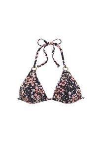 Lascana Triangel-Bikini-Top &raquo;Blair&laquo; mit Zierringen an den Tr&auml;gern schwarz, Gr&ouml;&szlig;e 36