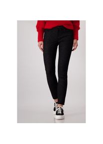 monari R&ouml;hrenhose mit Glitzerdruck schwarz, Gr&ouml;&szlig;e 34