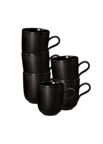 Seltmann Weiden Becher &raquo;Kaffeebecher Liberty Velvet Black 400 ml 6er Set schwarz&laquo;